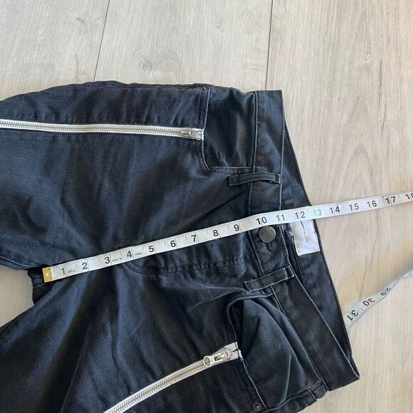 Current Elliott The Dallon Zippered Straight Jeans Size 28 Highline Raw Step Hem - Picture 5 of 10